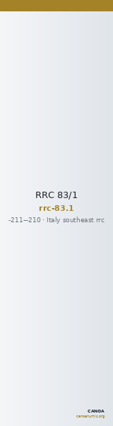 RRC 83/1 — CANOA