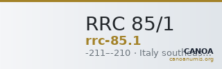 RRC 85/1 — CANOA