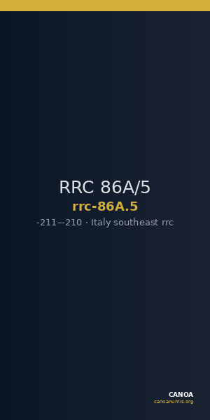 RRC 86A/5 — CANOA