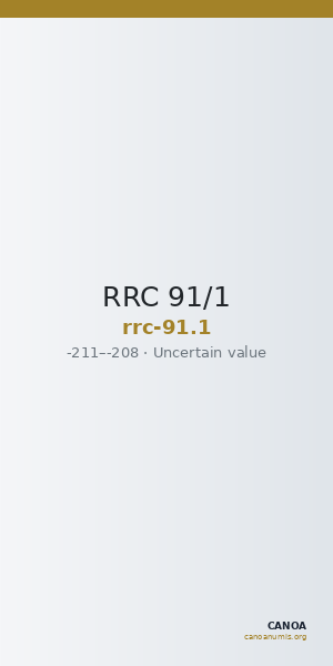 RRC 91/1 — CANOA