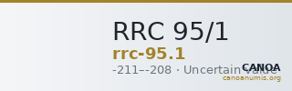 RRC 95/1 — CANOA