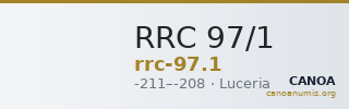 RRC 97/1 — CANOA