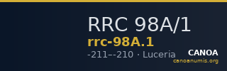 RRC 98A/1 — CANOA