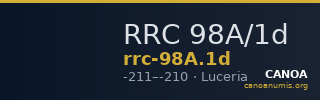 RRC 98A/1d — CANOA