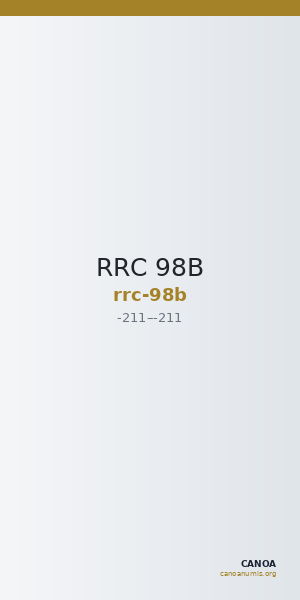 RRC 98B — CANOA