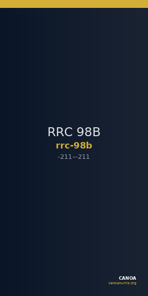 RRC 98B — CANOA