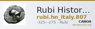 Rubi Historia Numorum Italy 807 — CANOA
