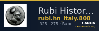 Rubi Historia Numorum Italy 808 — CANOA