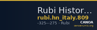 Rubi Historia Numorum Italy 809 — CANOA