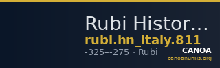 Rubi Historia Numorum Italy 811 — CANOA