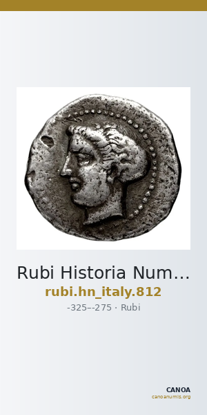 Rubi Historia Numorum Italy 812 — CANOA