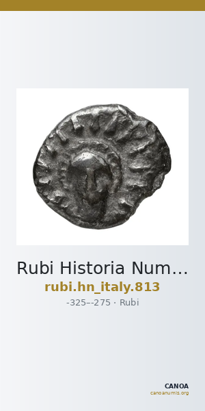 Rubi Historia Numorum Italy 813 — CANOA