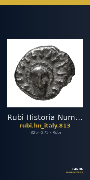 Rubi Historia Numorum Italy 813 — CANOA