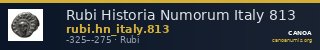 Rubi Historia Numorum Italy 813 — CANOA