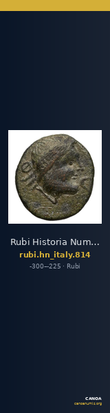 Rubi Historia Numorum Italy 814 — CANOA