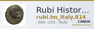 Rubi Historia Numorum Italy 814 — CANOA