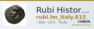 Rubi Historia Numorum Italy 815 — CANOA