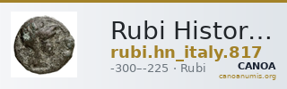 Rubi Historia Numorum Italy 817 — CANOA
