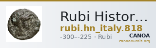 Rubi Historia Numorum Italy 818 — CANOA
