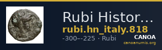 Rubi Historia Numorum Italy 818 — CANOA