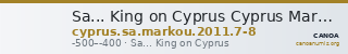 Sa... King on Cyprus Cyprus Markou 2011 7-8 — CANOA