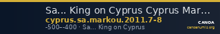 Sa... King on Cyprus Cyprus Markou 2011 7-8 — CANOA