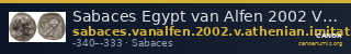 Sabaces Egypt van Alfen 2002 V "Sabakes", Athenian imitations — CANOA