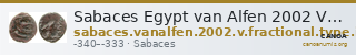 Sabaces Egypt van Alfen 2002 V "Sabakes" fractional coinage type 3 — CANOA