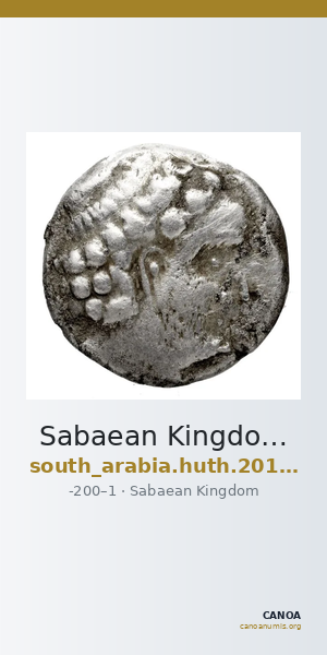 Sabaean Kingdom Arabia Huth 2010 270-273 — CANOA