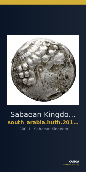 Sabaean Kingdom Arabia Huth 2010 270-273 — CANOA