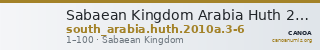 Sabaean Kingdom Arabia Huth 2010a 3-6 — CANOA