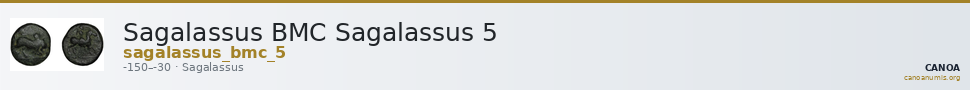Sagalassus BMC Sagalassus 5 — CANOA