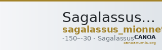 Sagalassus Mionnnet 3.2 p. 511, no. 106 — CANOA