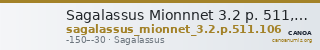 Sagalassus Mionnnet 3.2 p. 511, no. 106 — CANOA