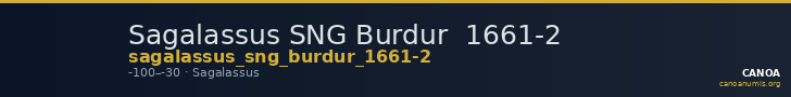 Sagalassus SNG Burdur  1661-2 — CANOA