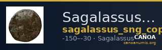 Sagalassus SNG Copenhagen Sagalassus 189 — CANOA