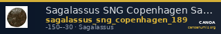 Sagalassus SNG Copenhagen Sagalassus 189 — CANOA