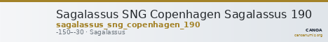 Sagalassus SNG Copenhagen Sagalassus 190 — CANOA