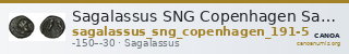 Sagalassus SNG Copenhagen Sagalassus 191-5 — CANOA
