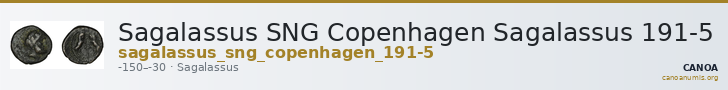 Sagalassus SNG Copenhagen Sagalassus 191-5 — CANOA