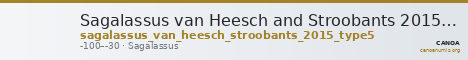 Sagalassus van Heesch and Stroobants 2015 Type 5 — CANOA