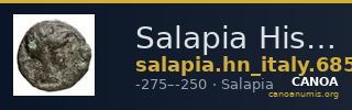 Salapia Historia Numorum Italy 685 — CANOA