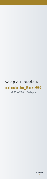 Salapia Historia Numorum Italy 686 — CANOA