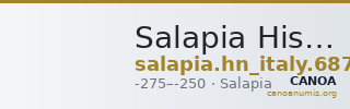 Salapia Historia Numorum Italy 687 — CANOA