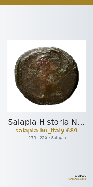 Salapia Historia Numorum Italy 689 — CANOA