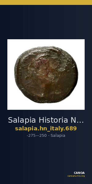 Salapia Historia Numorum Italy 689 — CANOA