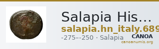 Salapia Historia Numorum Italy 689 — CANOA