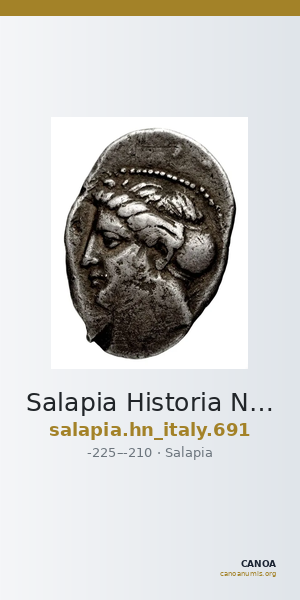 Salapia Historia Numorum Italy 691 — CANOA