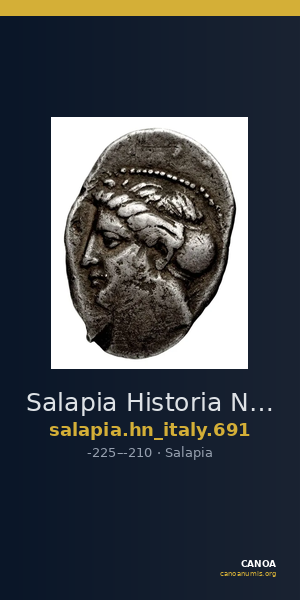 Salapia Historia Numorum Italy 691 — CANOA