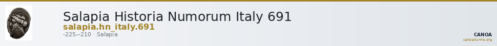 Salapia Historia Numorum Italy 691 — CANOA